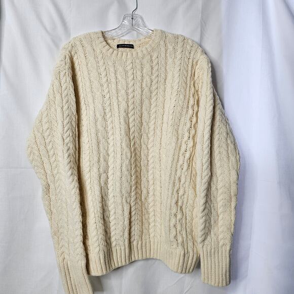 Brandy Melville Women's Winona Cable Knit Wool Sweater one Size - Picture 2 of 8
